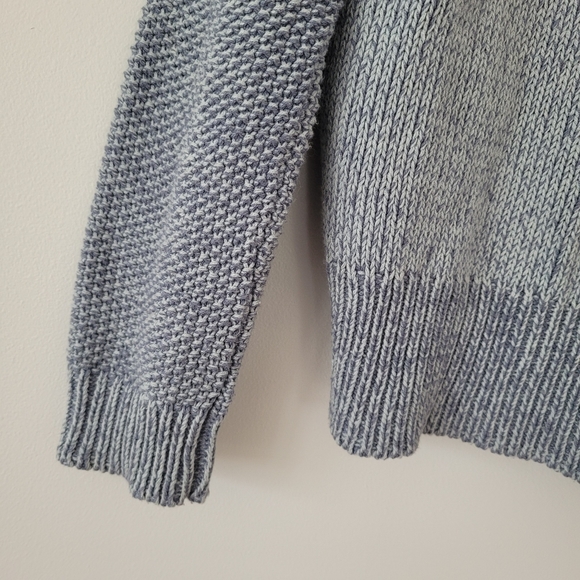 REBECCA MINKOFF Blue Long Sleeve Cute Back Knot Sweater - Picture 5 of 9